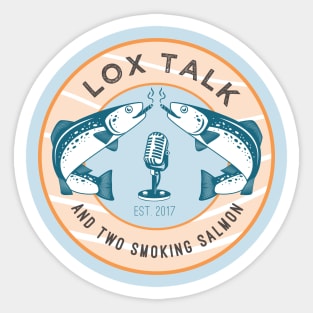 Lox Talk (and two smoking salmon) Sticker